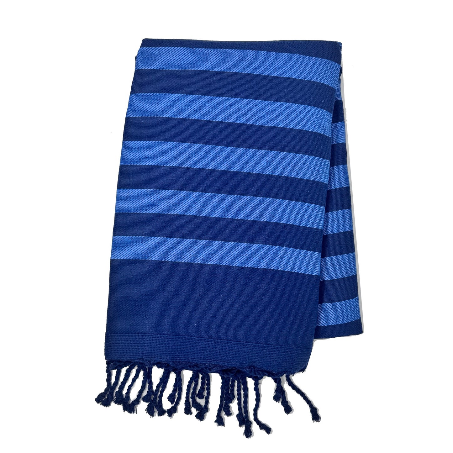COTTON SPA TOWEL | NAVY + ROYAL BLUE + CREAM | BEJA STYLE