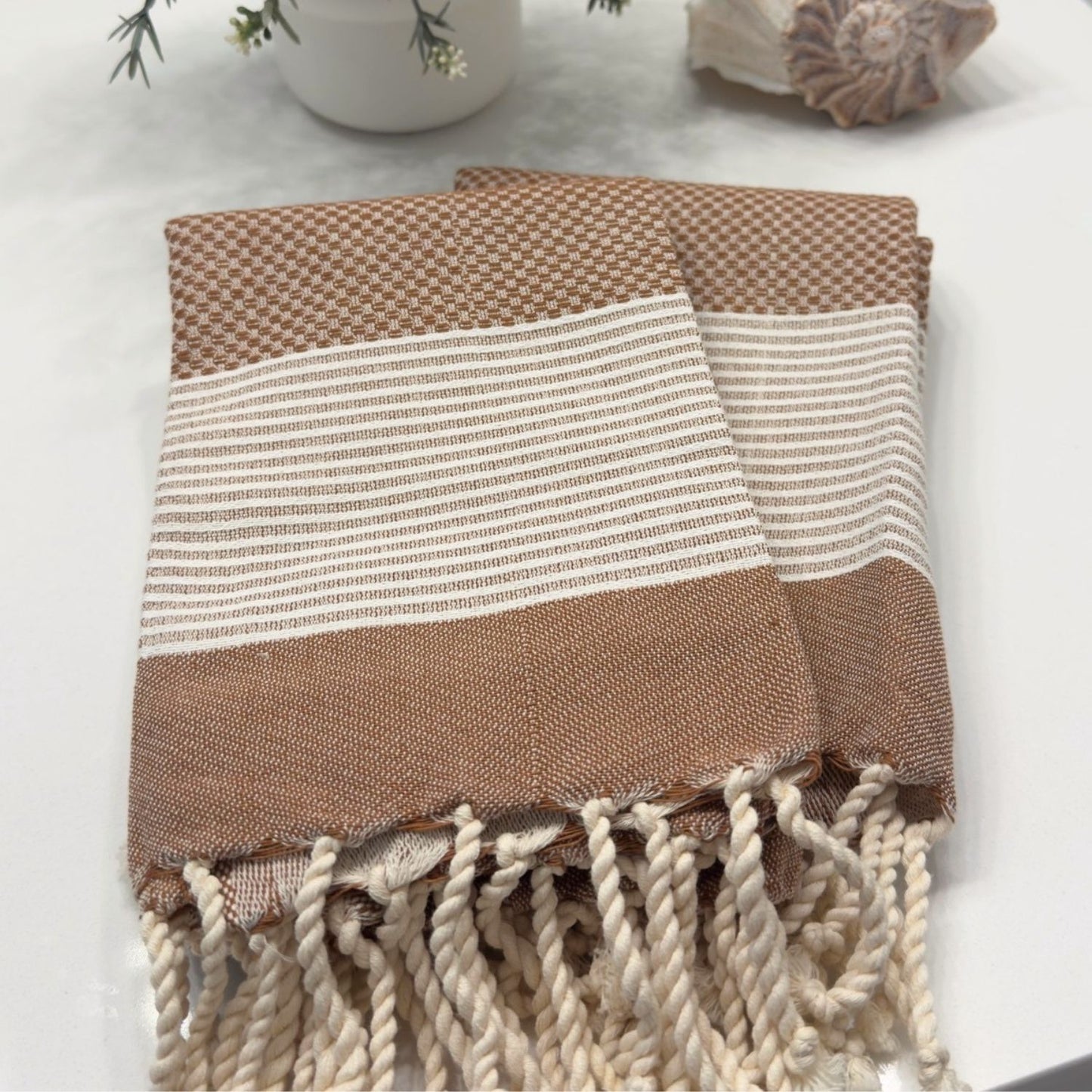 Desert Terracotta Fouta Hand Towel