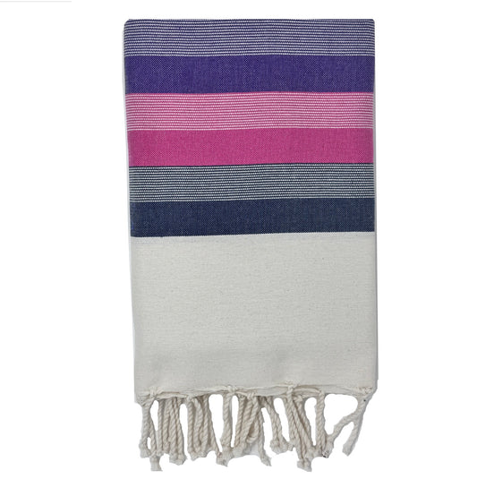 COTTON SPA TOWEL | PURPLE + PINK | MAHDIA STYLE