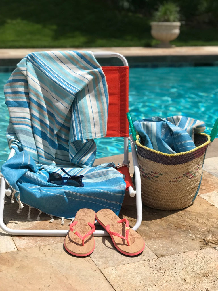 COTTON SPA TOWEL | ORANGE + YELLOW | ZARZIS STYLE