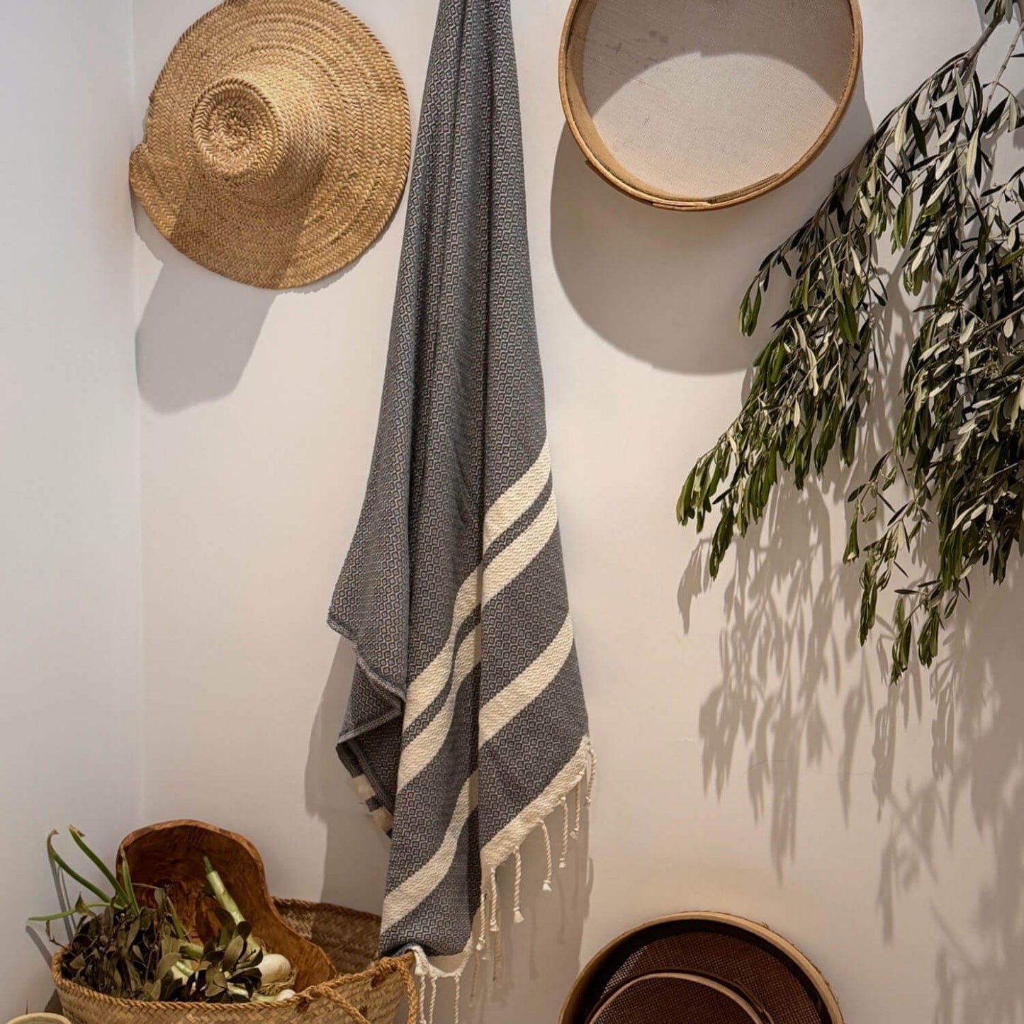 Oasis Diamond Fouta – Slate