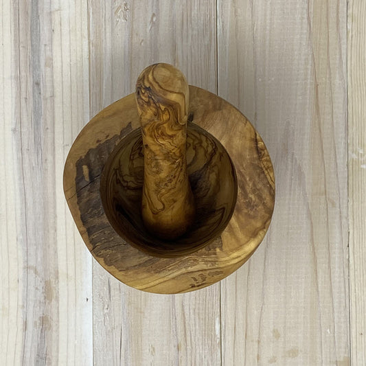 Olive Wood Mortar and Pestle