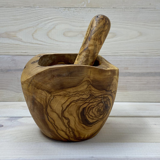 Olive Wood Mortar and Pestle