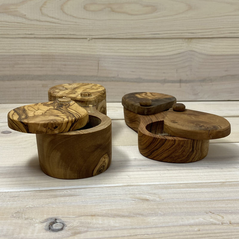 OLIVE WOOD SPICE KEEPER