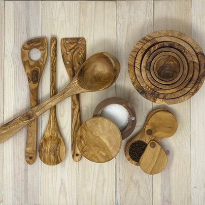 OLIVE WOOD SPICE KEEPER - 1-POCKET MAGNETIC CLASP