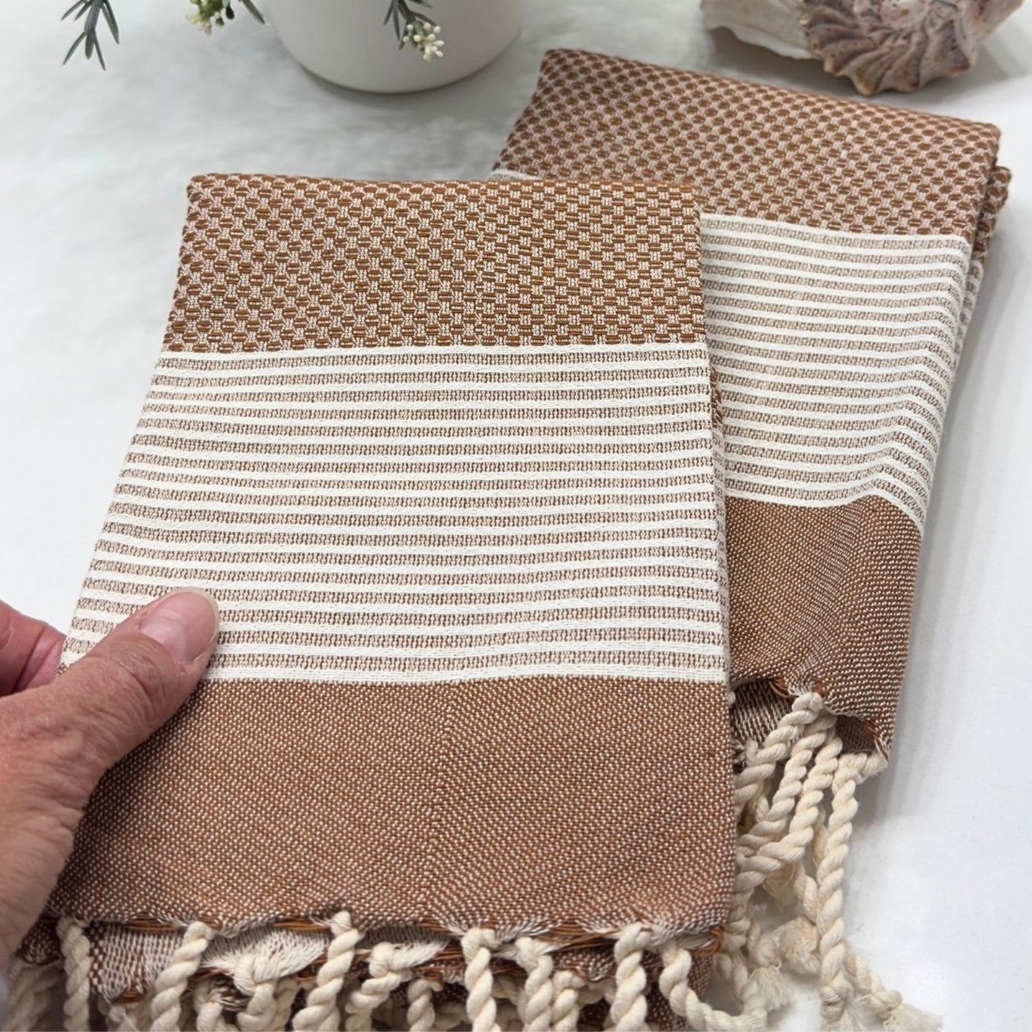 Desert Terracotta Fouta Hand Towel