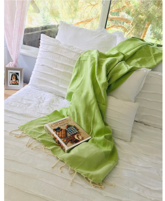 COTTON SPA TOWEL | LEMON-LIME | CAP BON STYLE