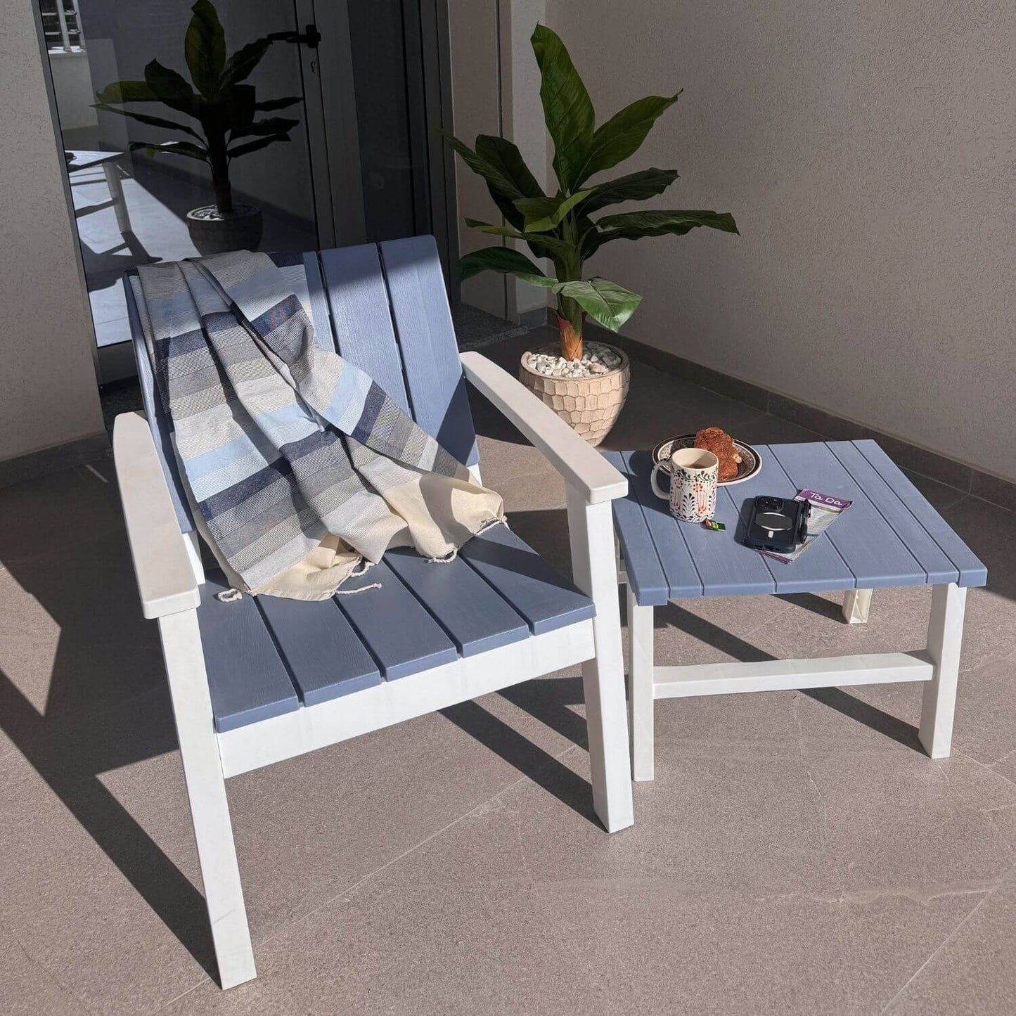 Medina Stripe Fouta – Sky Blue