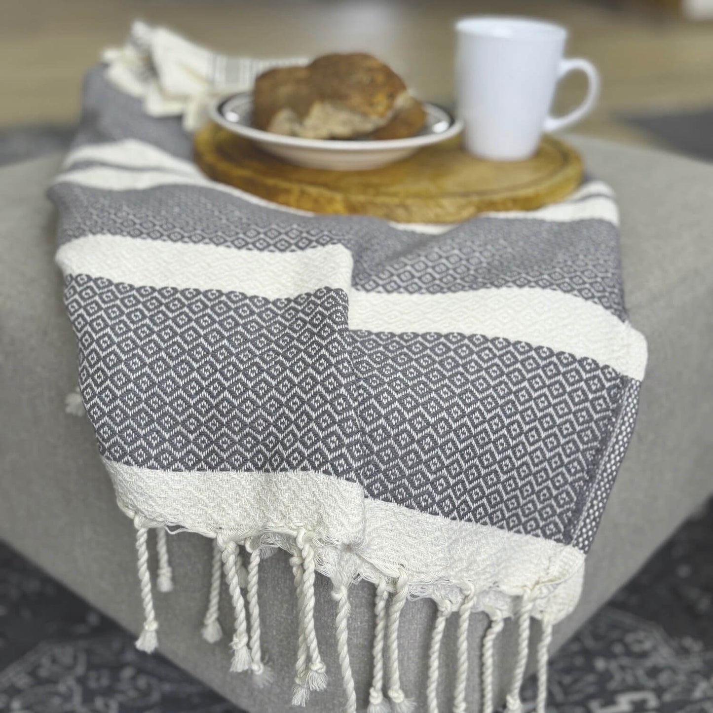 Oasis Diamond Fouta – Slate