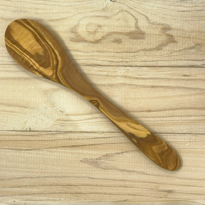 OLIVE WOOD COOKING UTENSIL SPOON FLAT HANDLE 12"
