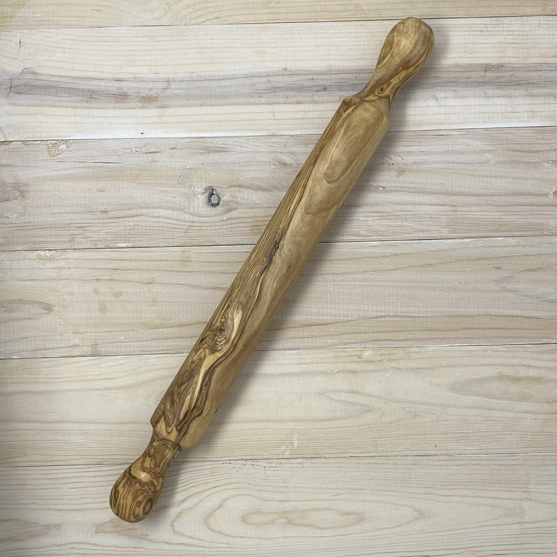 OLIVE WOOD ROLLING PIN - Traditional Style Approximately 17-19" in length