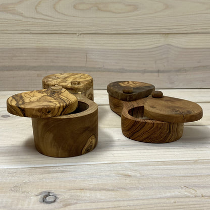 OLIVE WOOD SPICE KEEPER